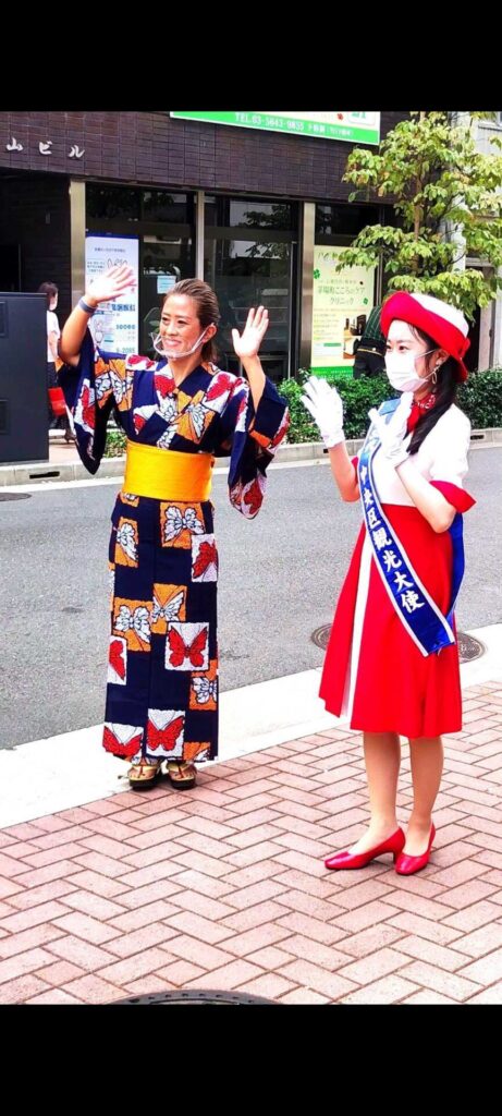 商店街をミス中央区観光大使が紹介 Ooedo Happy Festival